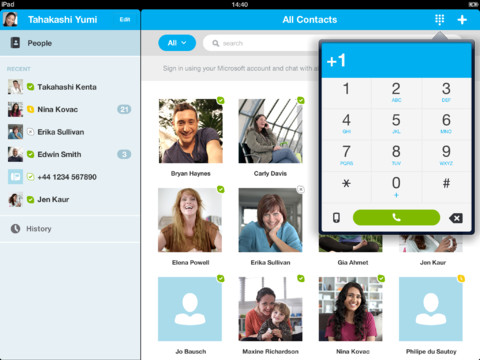  Skype  iPad
