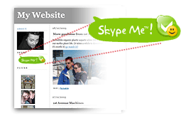 Индикатор статуса Skype на веб-странице